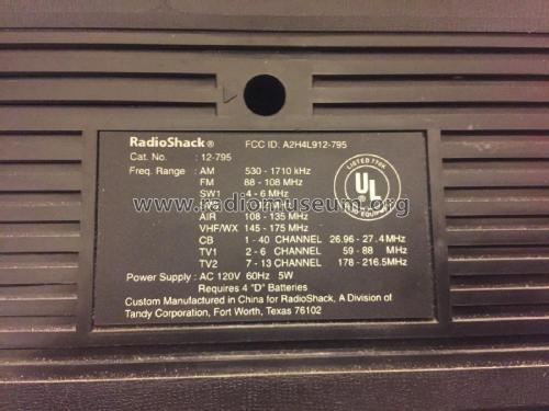 Multiband Receiver 12-795; Radio Shack Tandy, (ID = 2312386) Radio