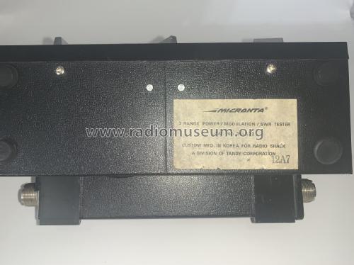 Micronta 3 Range Power / Modulation / SWR Tester 21-522; Radio Shack Tandy, (ID = 2816501) Amateur-D