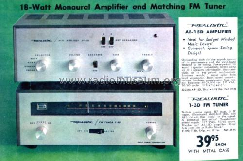 AF-15D Cat. No.= 30-2210; Radio Shack Tandy, (ID = 2732094) Ampl/Mixer