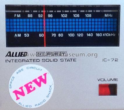 Allied IC FET Integrated Solid State IC-72, Cat No. 12-5051 ; Radio Shack Tandy, (ID = 1953325) Radio