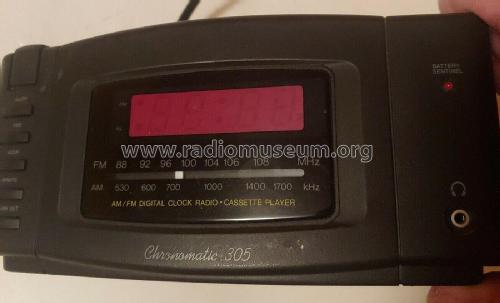 AM/FM Digital Clock Radio-Cassette Player Chronomatic-305 Cat.No. 12-1608; Radio Shack Tandy, (ID = 2909471) Radio