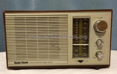 AM/FM Table Radio MTA-16 Cat. No. 12-700 ; Radio Shack Tandy, (ID = 2621283) Radio