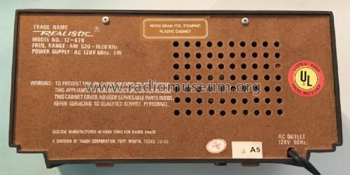 AM Solid State 12-679; Radio Shack Tandy, (ID = 2257929) Radio