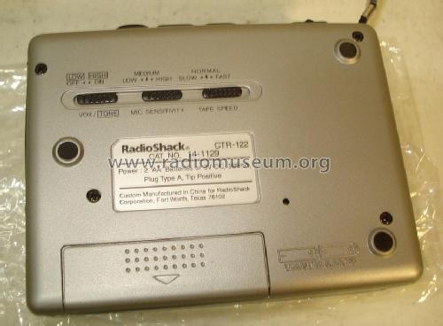 Cassette Tape Recorder CTR-122 Cat-No.: 14-1129; Radio Shack Tandy, (ID = 1450023) R-Player