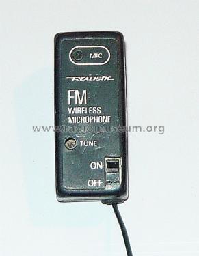 Realistic FM Wireless Microphone 33-1075; Radio Shack Tandy, (ID = 1977370) Microfono/PU