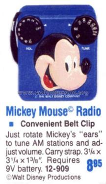 Mickey Mouse 12-909; Radio Shack Tandy, (ID = 1769093) Radio