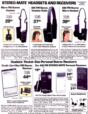 Mity Thin Stereo Mate 12-130; Radio Shack Tandy, (ID = 1356640) Radio