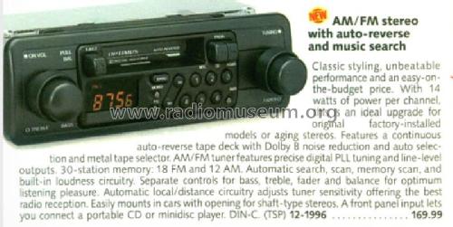 Optimus 12-1996A; Radio Shack Tandy, (ID = 2888034) Autoradio