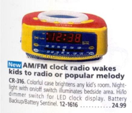 Optimus AM-FM Clock Radio CR-316 Cat.No. 12-1616A; Radio Shack Tandy, (ID = 2911089) Radio