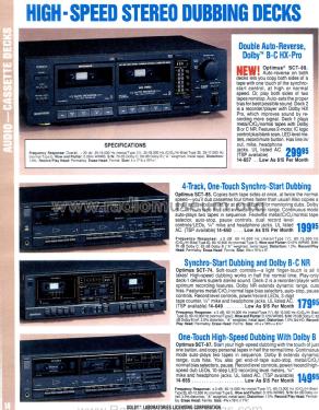 Optimus SCT-89 14-657; Radio Shack Tandy, (ID = 1785140) Sonido-V