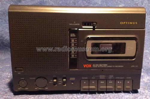 Optimus Voice Activated Cassette Recorder CTR-117; Cat.No. 14-1123; Radio Shack Tandy, (ID = 1470695) Sonido-V