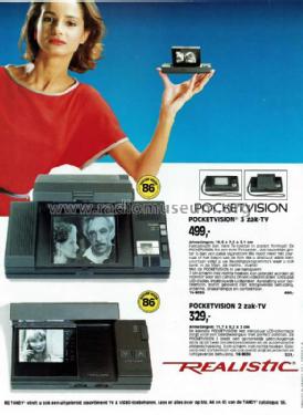 Pocketvision 2 Cat.no. 16-9036; Radio Shack Tandy, (ID = 2208647) Fernseh-E