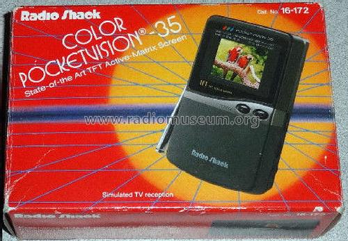 Pocketvision 35 Color TV 16-172; Radio Shack Tandy, (ID = 1586753) Television