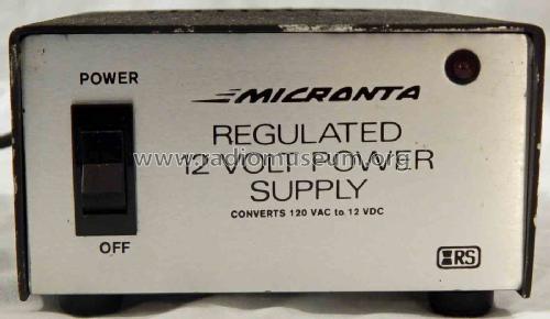 Micronta Power Supply 22-124; Radio Shack Tandy, (ID = 2082627) A-courant