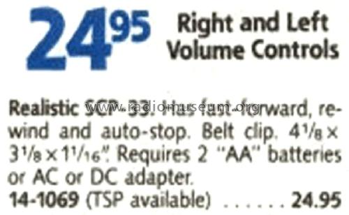 Realistic SCP-33 14-1069; Radio Shack Tandy, (ID = 1756960) R-Player