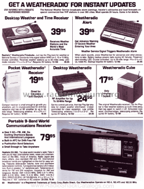 Realistic Weatheradio Alert II 12-140; Radio Shack Tandy, (ID = 1331494) Radio