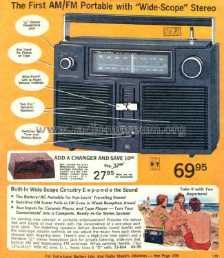 Realistic Stereo System Concertmate 12-654; Radio Shack Tandy, (ID = 2860294) Radio