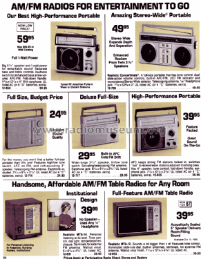 Realistic 12-717; Radio Shack Tandy, (ID = 1338911) Radio