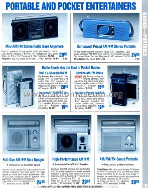 Realistic 12-719; Radio Shack Tandy, (ID = 1767858) Radio