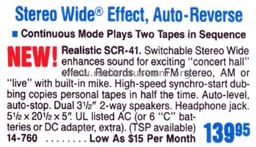 Realistic SCR-41 14-760; Radio Shack Tandy, (ID = 1770740) Radio