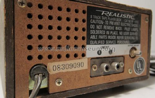 Realistic 8 Track Tape Player Deck TR-166 Cat, No. 14-1919; Radio Shack Tandy, (ID = 1240532) Ton-Bild