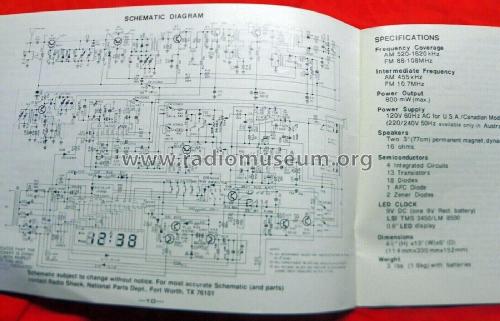 Realistic AM-FM Stereo Chronomatic 225 12-532; Radio Shack Tandy, (ID = 2855663) Radio