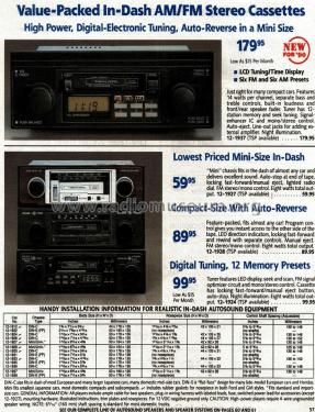 Realistic Car Radio 12-1928; Radio Shack Tandy, (ID = 1787560) Car Radio