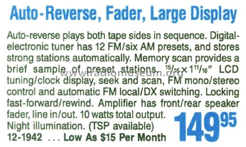 Realistic Car Radio 12-1942; Radio Shack Tandy, (ID = 1786849) Car Radio