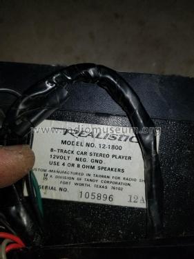 Realistic Car Stereo Player 12-1800; Radio Shack Tandy, (ID = 2848088) R-Player