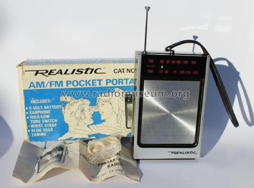 Realistic AM-FM Pocket Radio 12-662; Radio Shack Tandy, (ID = 1921156) Radio