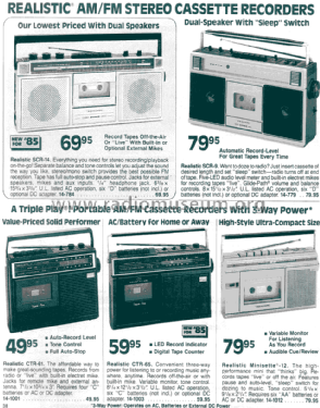 Realistic CTR-61 14-1001; Radio Shack Tandy, (ID = 1375477) Radio