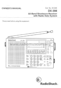 Realistic DX-398; Radio Shack Tandy, (ID = 1493835) Radio