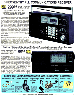 Realistic DX-400 20-207; Radio Shack Tandy, (ID = 1363442) Radio