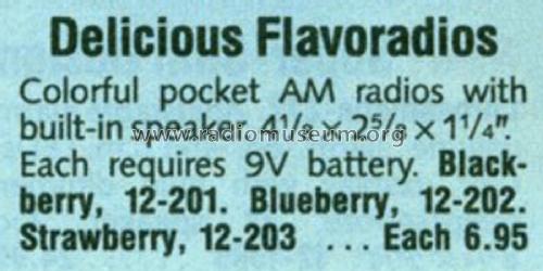 Realistic Flavoradio 12-202; Radio Shack Tandy, (ID = 1794059) Radio