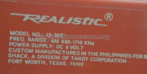 Realistic Flavoradio 12-203; Radio Shack Tandy, (ID = 872160) Radio