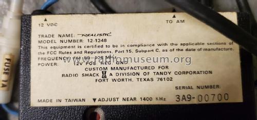 Realistic FM Converter 12-1348; Radio Shack Tandy, (ID = 2968817) Adapter