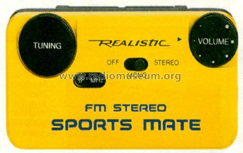 Realistic FM Stereo Sports Mate 12-138; Radio Shack Tandy, (ID = 1795348) Radio