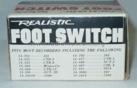 Realistic Foot Switch 44-610; Radio Shack Tandy, (ID = 1035284) Misc