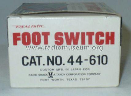 Realistic Foot Switch 44-610; Radio Shack Tandy, (ID = 1035285) Misc