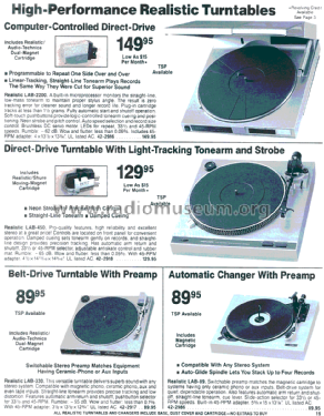 Realistic LAB-2200 42-2916; Radio Shack Tandy, (ID = 1357230) R-Player