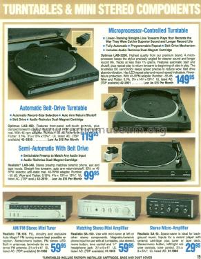 Realistic LAB-340 42-2919; Radio Shack Tandy, (ID = 1777784) R-Player