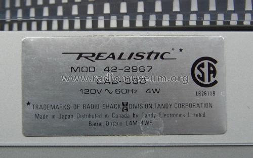 Realistic LAB-390 42-2967; Radio Shack Tandy, (ID = 3024341) Enrég.-R
