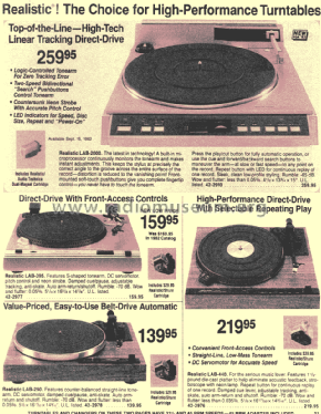 Realistic LAB-395 42-2977; Radio Shack Tandy, (ID = 1377985) Sonido-V