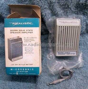 Realistic MicroSonic Speaker-Amplifier Cat No. 277-1008; Radio Shack Tandy, (ID = 2829230) Ampl/Mixer
