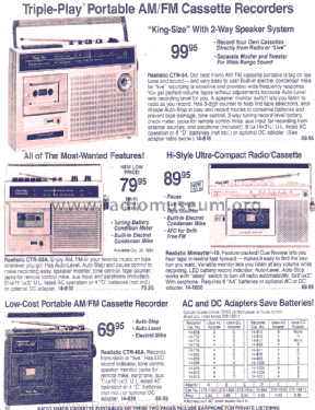 Realistic Minisette-10 14-1000; Radio Shack Tandy, (ID = 1375461) Radio