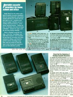 Realistic Minisette-20 14-1055; Radio Shack Tandy, (ID = 1789154) R-Player