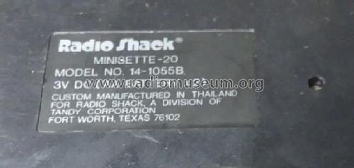 Realistic Minisette-20 14-1055; Radio Shack Tandy, (ID = 2980571) R-Player