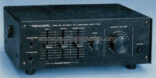 Realistic MPA-25 32-2033; Radio Shack Tandy, (ID = 1348981) Ampl/Mixer