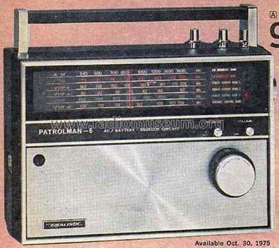 Realistic Patrolman 6 12-760; Radio Shack Tandy, (ID = 525192) Radio