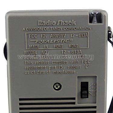 Realistic Pocket PortaVision 12-613; Radio Shack Tandy, (ID = 2672622) Radio